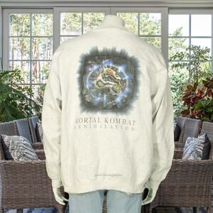 90s Vintage Mortal Kombat Annihilation Stoney VFX Crew Movie Promo Sweatshirt XL